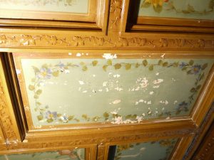 Restauration du décor peint d’un plafond de la fin du XIXe siècle