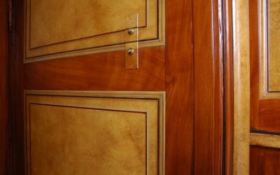 Faux bois : Bibliothèque de style Empire
