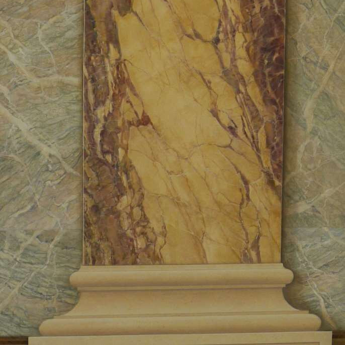 Colonne faux marbre