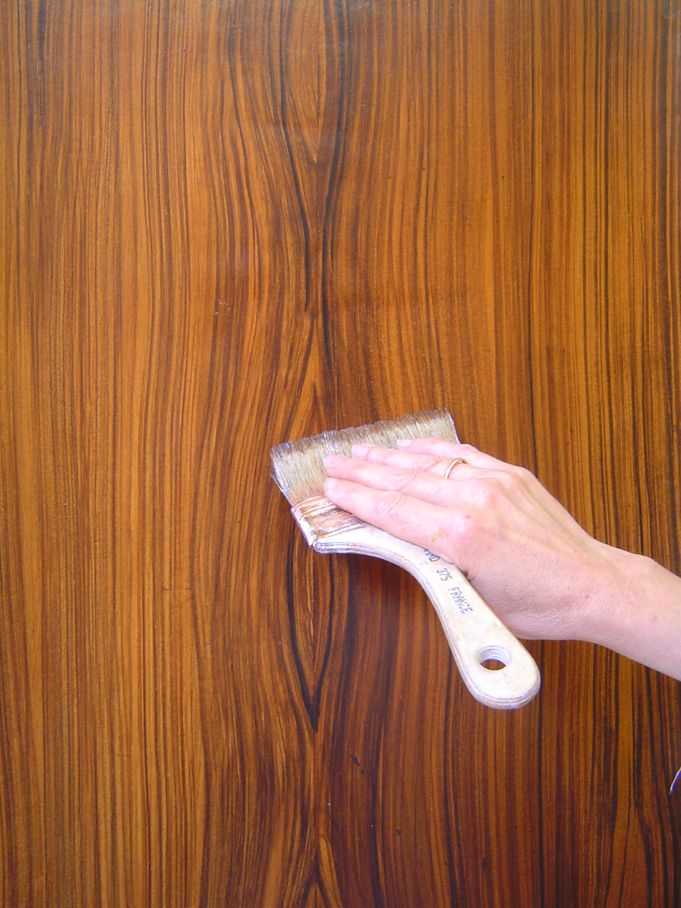 Démonstration de faux bois ébène de macassar