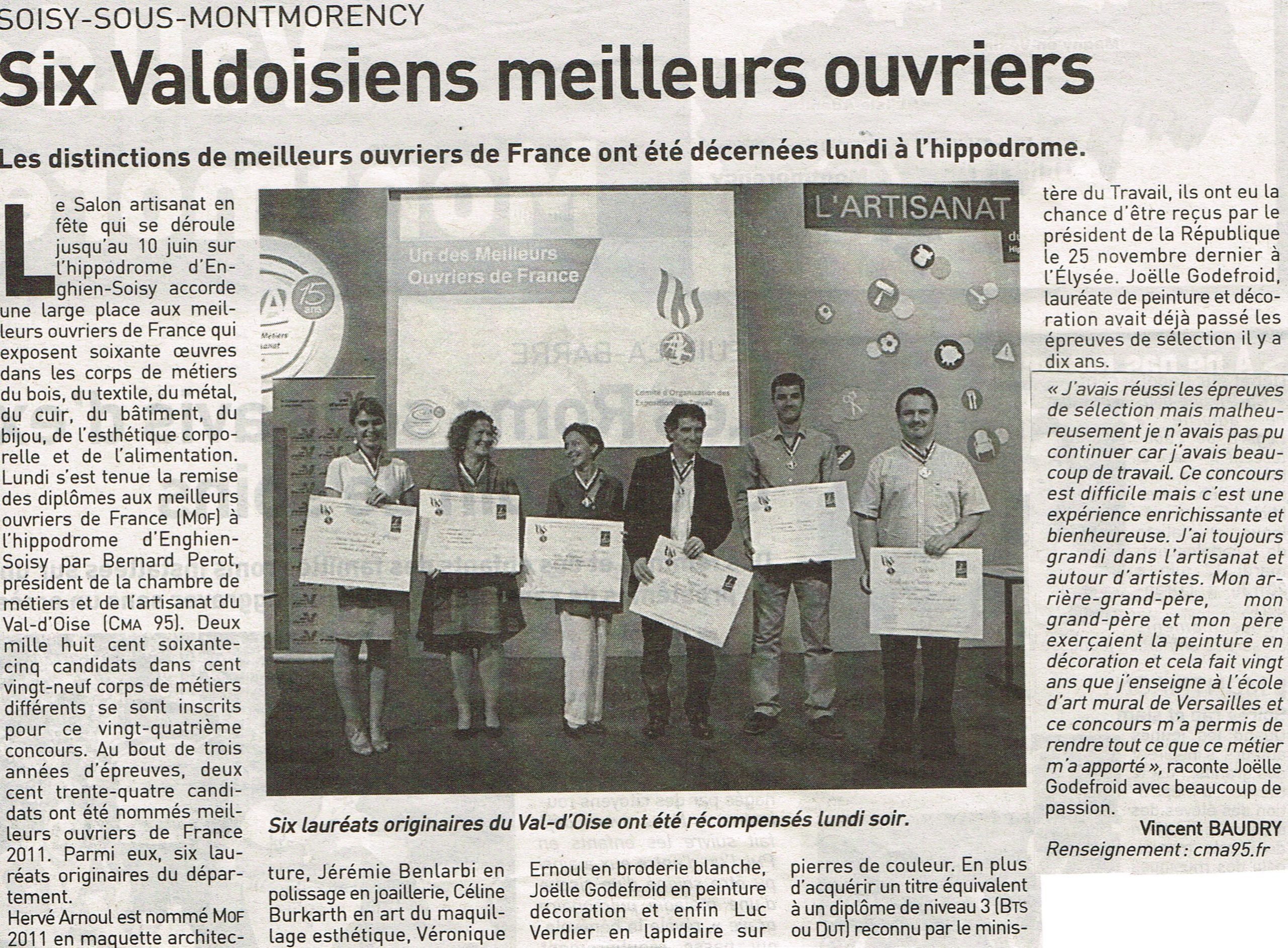 meilleur-ouvrier-de-france-peintre-presse JOËLLE GODEFROID MEILLEUR OUVRIER DE FRANCE : article de presse