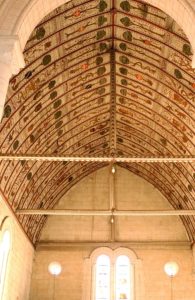 DECOR-PEINT-Fontaine-Guérin-Maine-et-Loire-église-paroissiale-Saint-Martin-de-Vertou.-Vue-d’ensemble-du-décor-du-lambris-de-couvrement-de-la-nef
